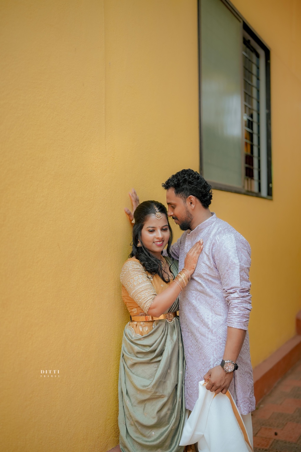 Ashwitha and Prathish wedding portrait